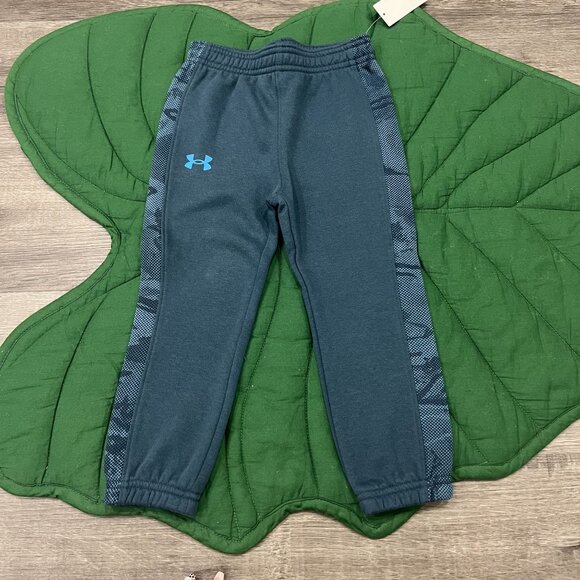 Under Armour Jogger Pants Toddler 2T Teal Pull On Sporty - Picture 1 of 4